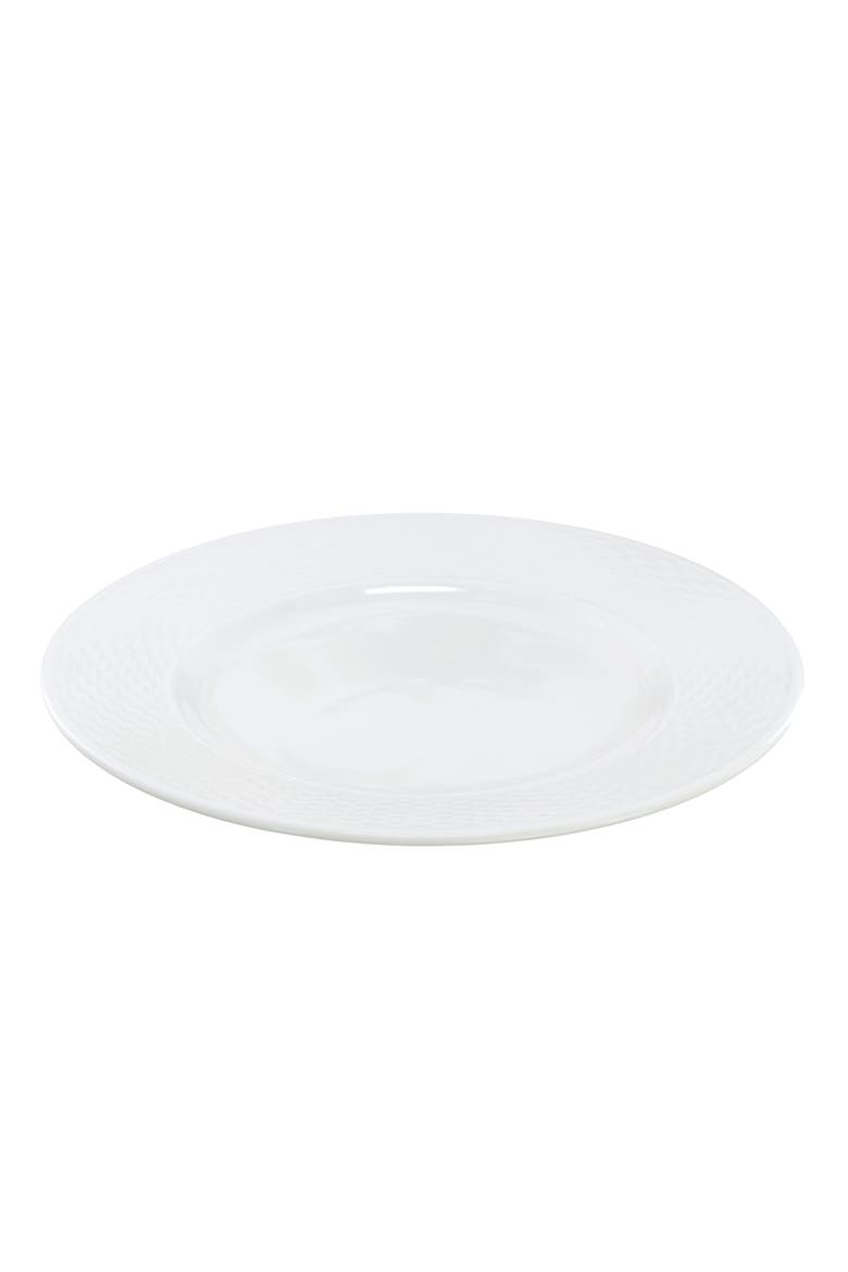 Ophelia 6 Piece Stoneware Dinner Plate Set in White, Alternate, color, White