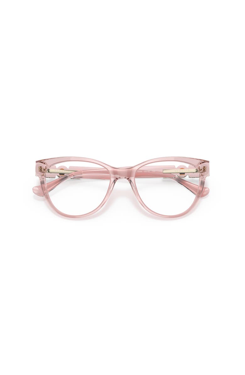 Versace 53mm Cat Eye optical glasses, Alternate, color, Pink