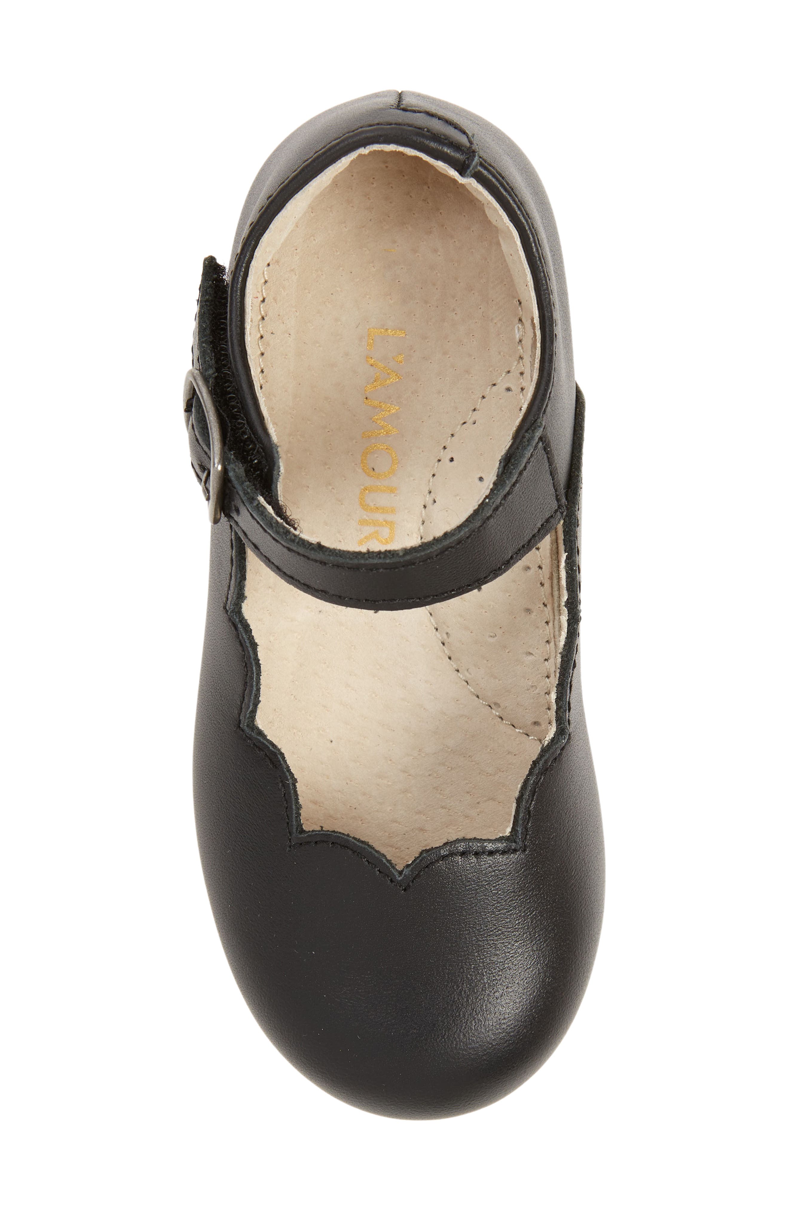 L'AMOUR Kids' Sonia Mary Jane Flat, Alternate, color, Black