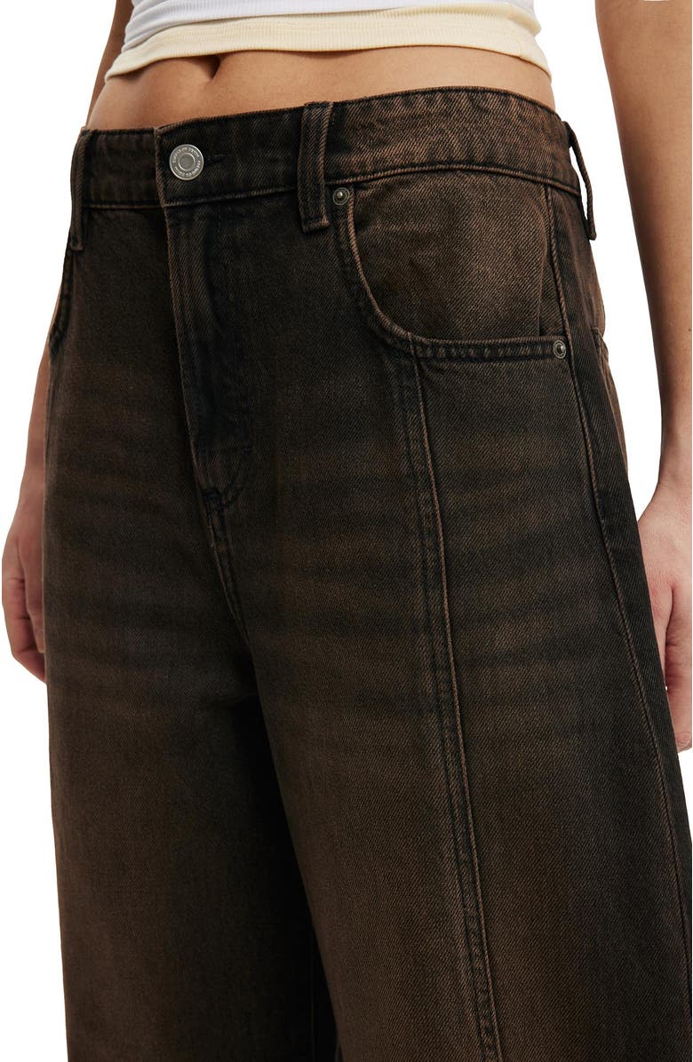 Cotton On Women's Barrel Jean, Alternate, color, Seam Dune Black