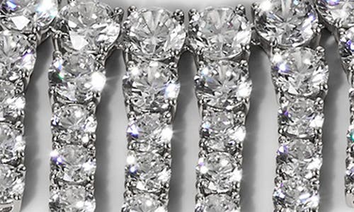 Nadri Starlight Crystal Fringe Collar Necklace In Metallic
