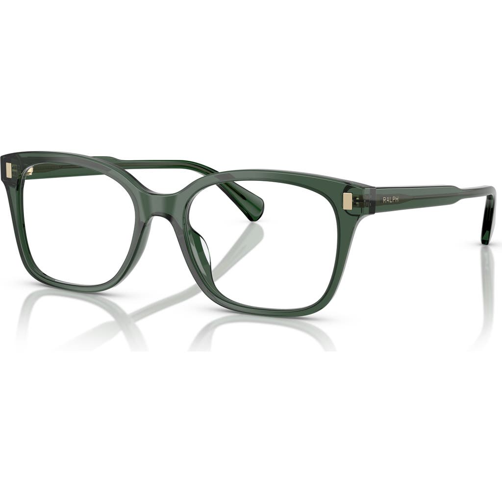 Ralph 55mm Rectangle Optical Glasses In Green