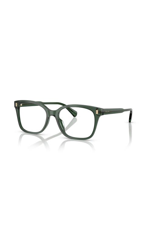 Ralph 53mm Rectangle Optical Glasses In Black