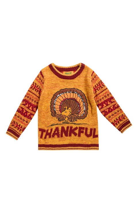 Kids' Peanuts Thankful Graphic Sweatshirt (Little Boy)