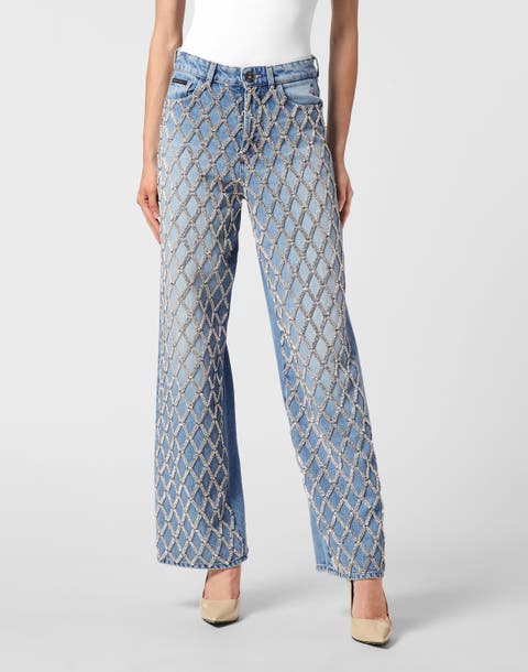 Skater Fit Jeans Crystal Net Women