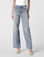 PHILIPP PLEIN Skater Fit Jeans Crystal Net Women