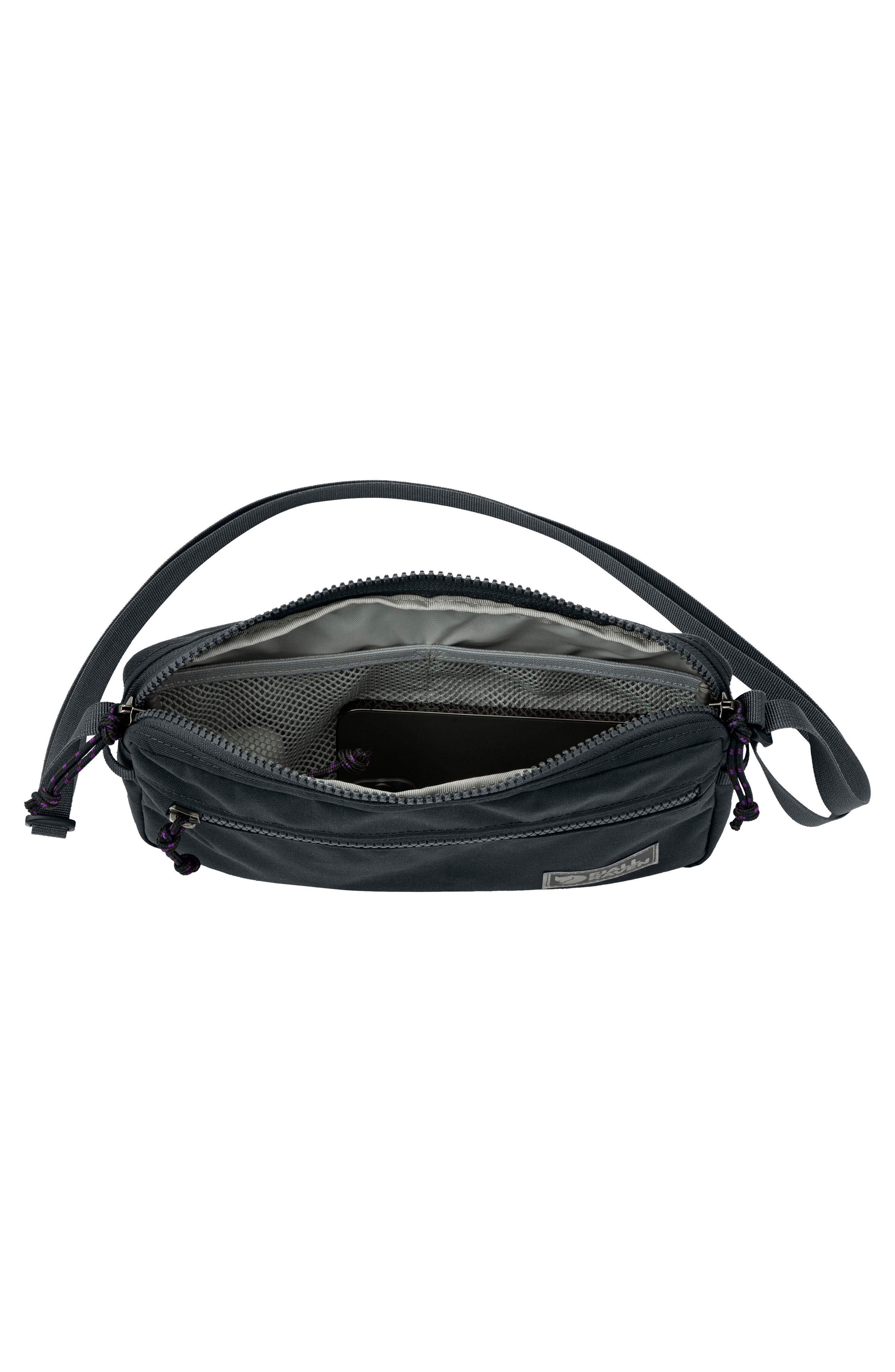 Fjällräven Vardag Pocket Belt Bag, Alternate, color, Coal Black