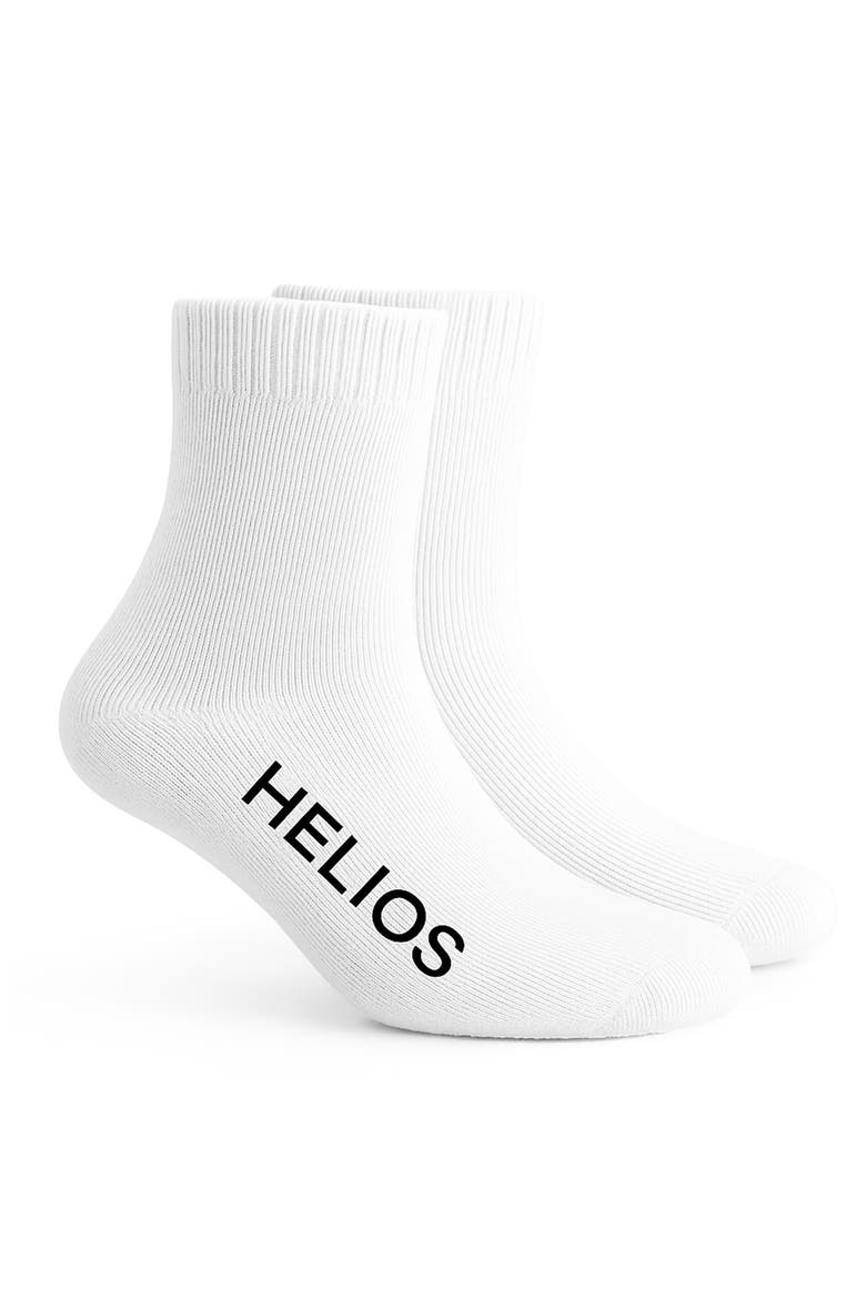 Thermal Retaining Wool Blend Crew Socks, Main, color, WHITE