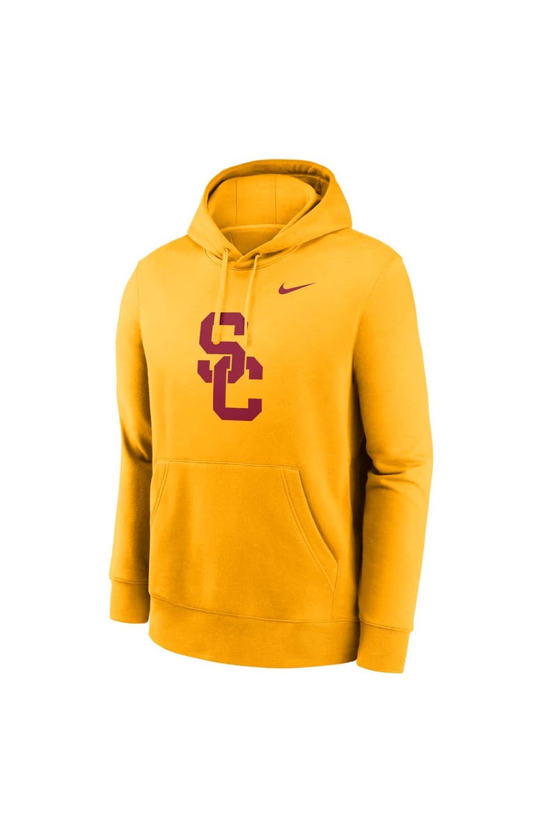 Nike Men's Nike Gold USC Trojans Primetime Club Fleece Pullover Hoodie, Alternate, color, 