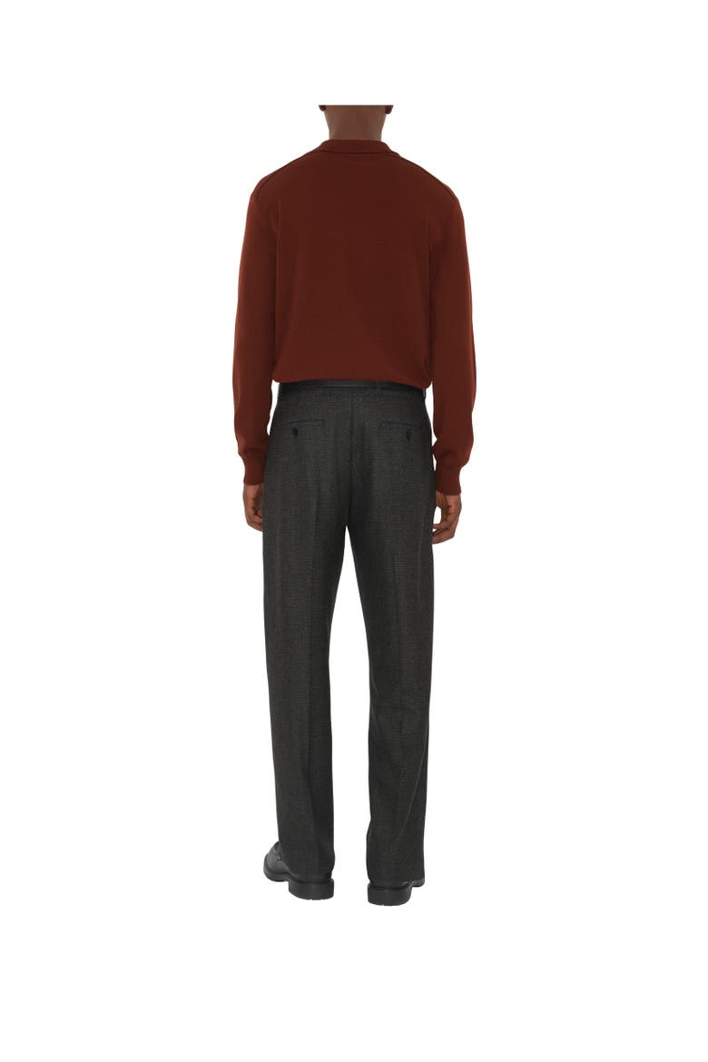 Long-sleeve Wool Polo Shirt, Alternate, color, Box