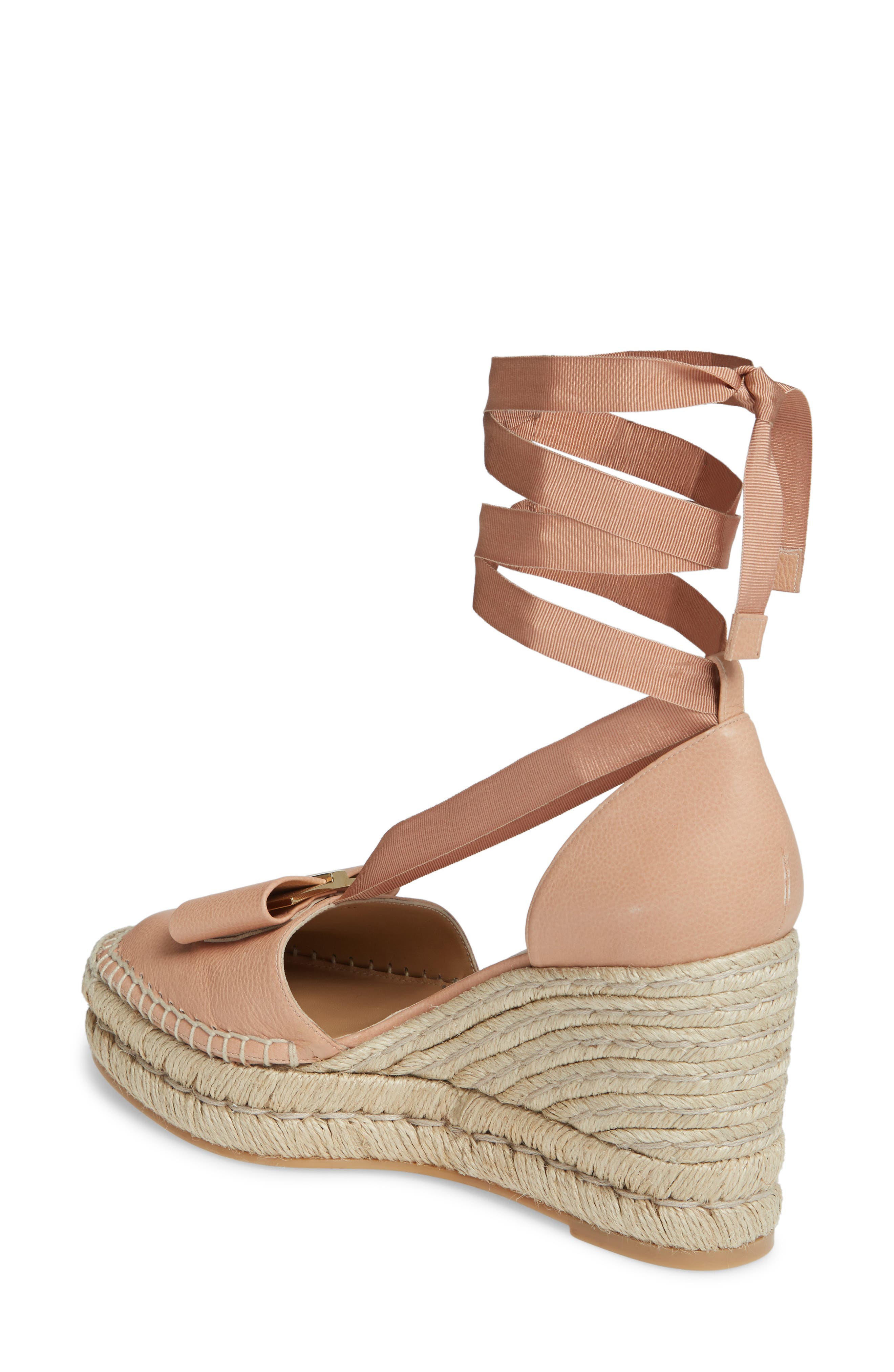 FERRAGAMO Salvatore Ferragamo Geranio Espadrille Wedge, Alternate, color, 