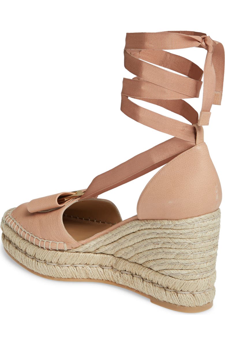 FERRAGAMO Salvatore Ferragamo Geranio Espadrille Wedge, Alternate, color,