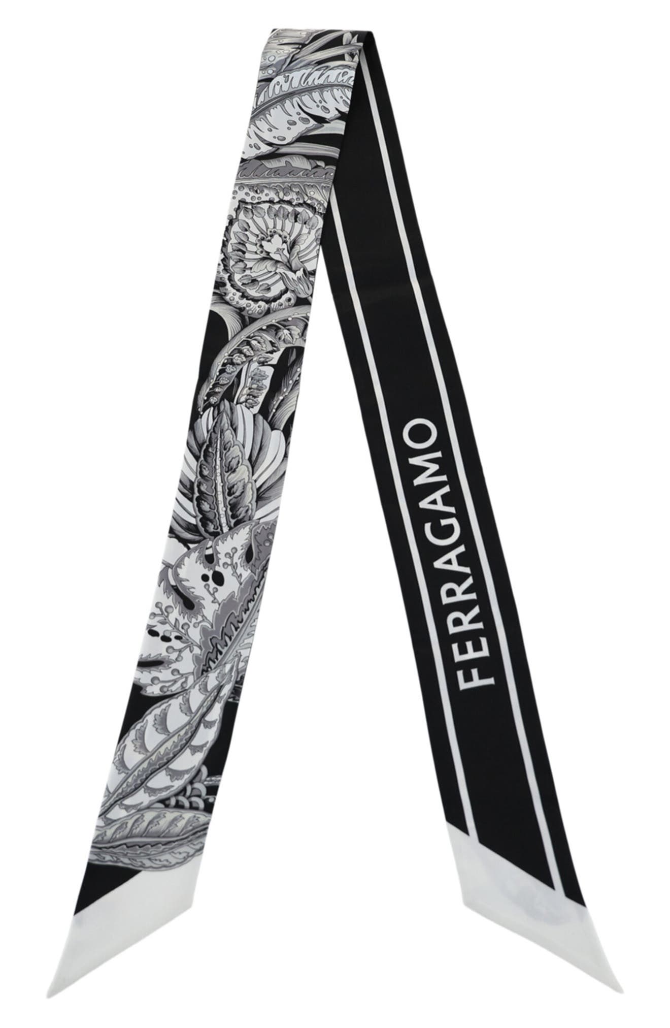 FERRAGAMO Skinny Silk Scarf