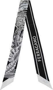 FERRAGAMO Skinny Silk Scarf