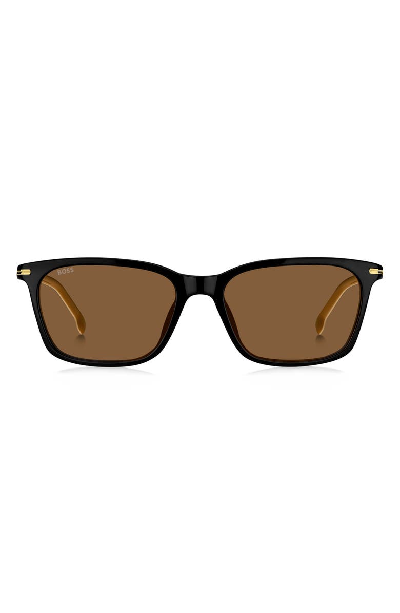 BOSS 56mm Square Sunglasses, Main, color,