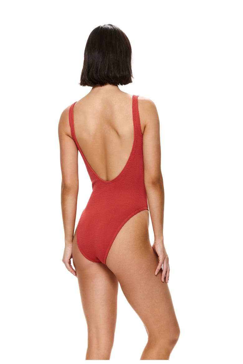 Tubular Square Neck One Piece, Alternate, color, Paprika