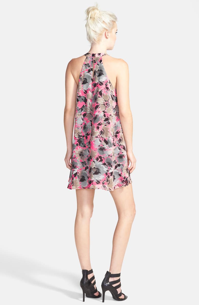 ASTR the Label ASTR High Neck Trapeze Dress, Alternate, color, 