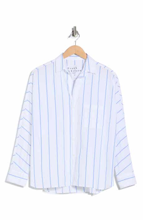 Frank & Eileen Continuous Stripe Cotton Button-Up Shirt