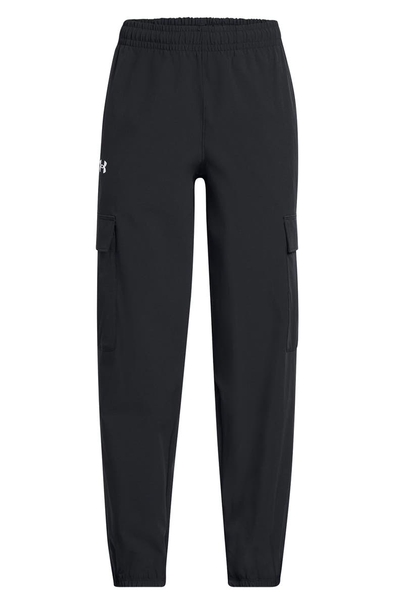 Under Armour Kids' Rival WOven Cargo Pants, Main, color, 001 Black