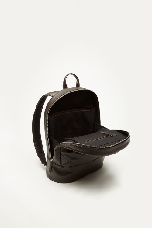 Want Les Essentiels De La Vie Want Les Essentiels Kastrup Pebble-grained Leather Backpack In Dark Brown