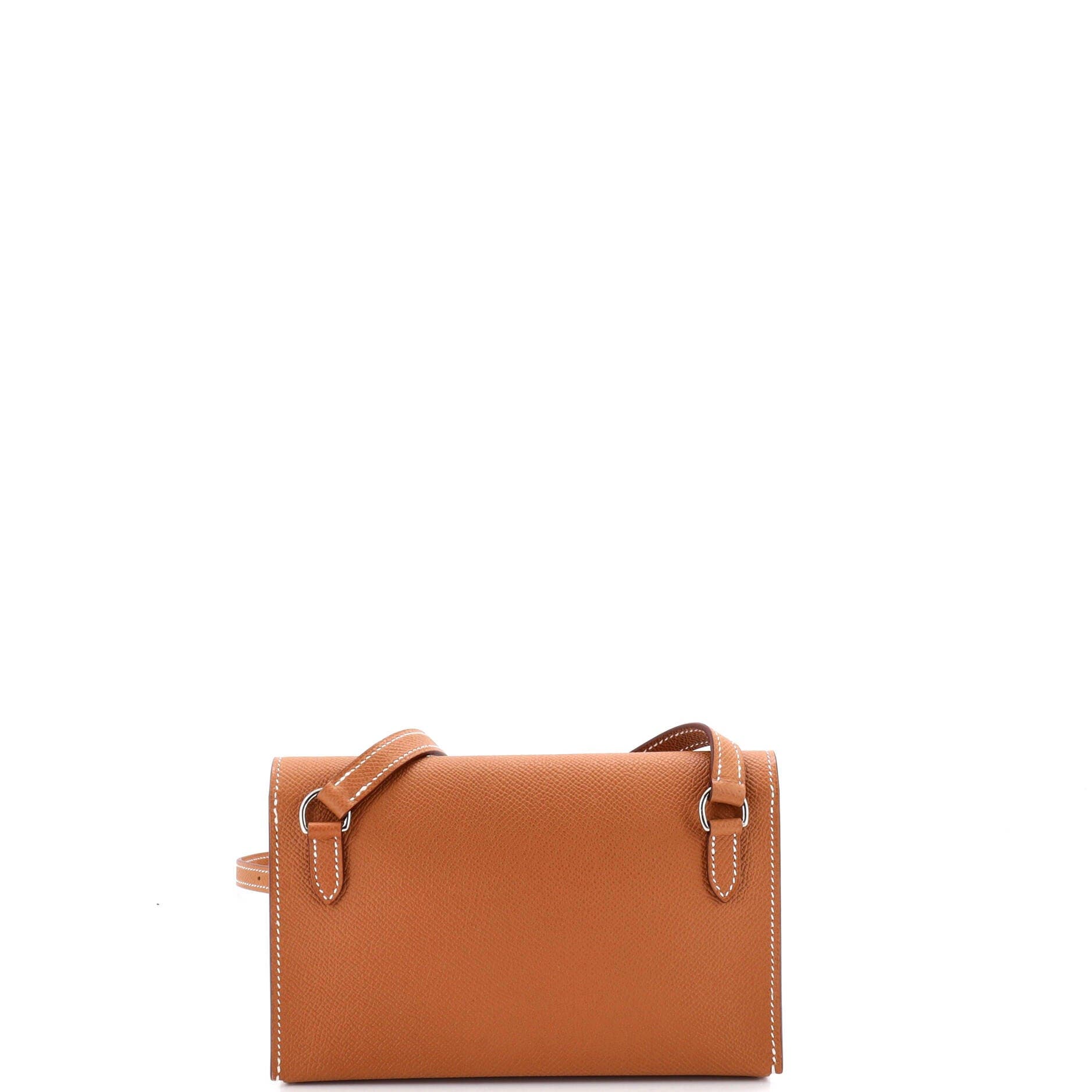 Pre-Owned Hermes Hermesnap Wallet Bag Epsom, Alternate, color, 