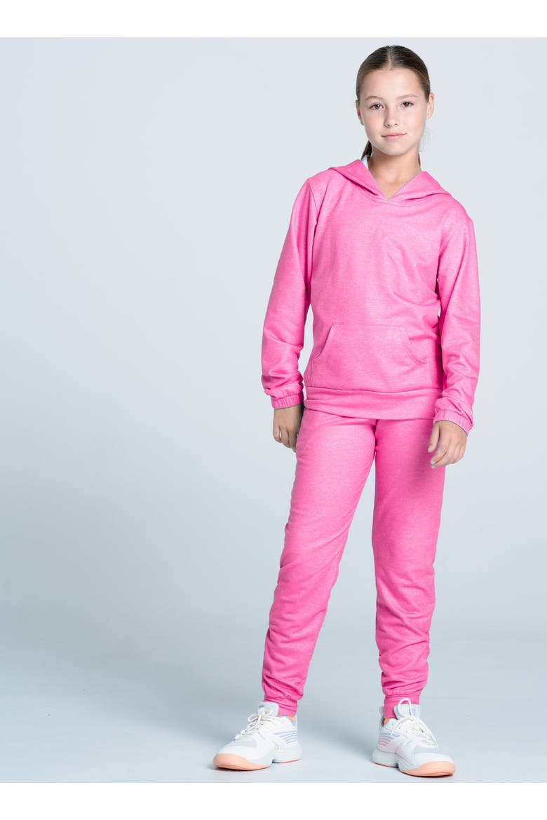 Heather Hoodie, Alternate, color, Pink