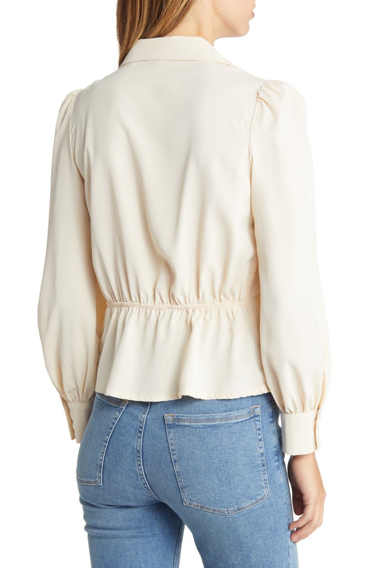 Leila Wing Collar Blouse, Alternate, color, IVORY