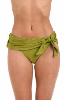 Sunshine 79 Solid Sash Hipster Bikini Bottoms