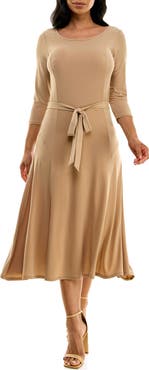 Nina Leonard Sylvia Midi Dress