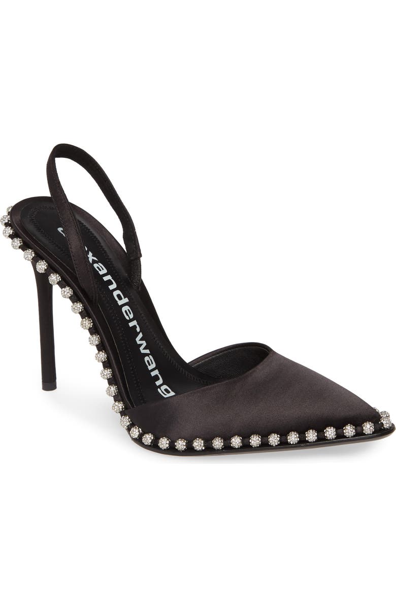 Alexander Wang Rina Crystal Chain Slingback Pump, Main, color,