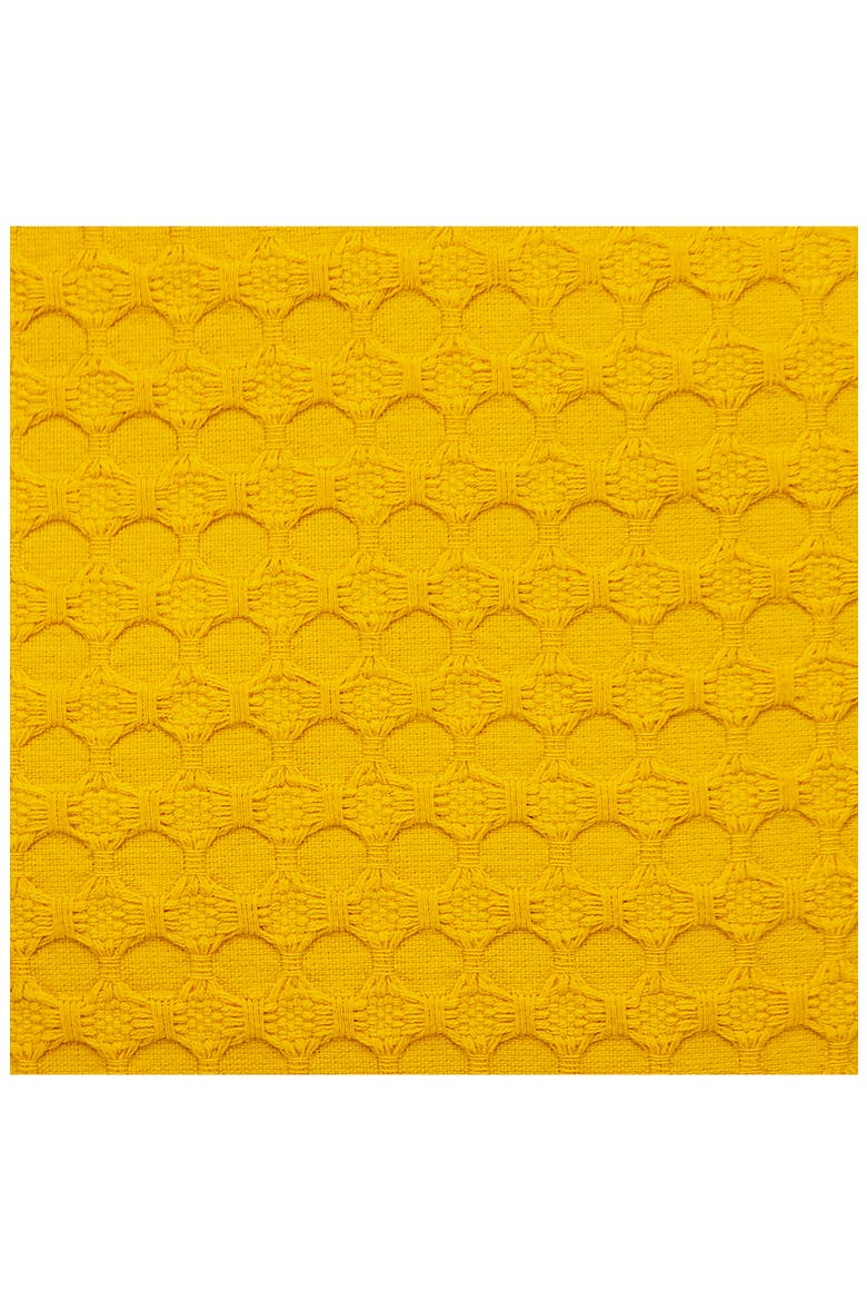 Embossed Throw Pillow, Alternate, color, YELLOW
