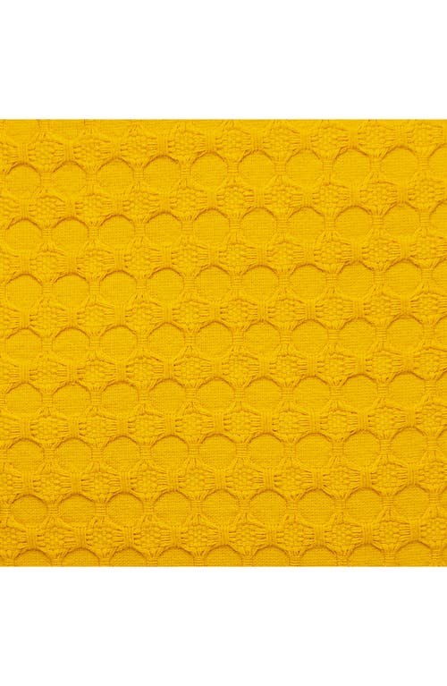 Parkland Collection Embossed Throw Pillow In Yellow
