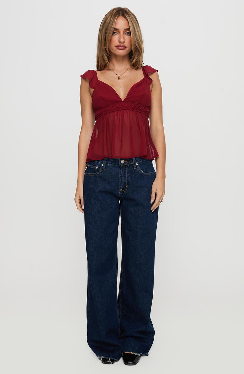 Princess Polly Elysea Babydoll Top, Alternate, color, 