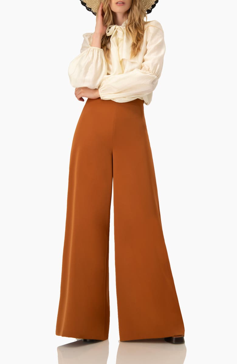 IVONNE Long Sleeve Blouse with Neck Tie, Alternate, color, Ivory