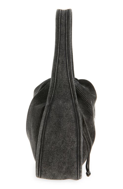 Alexander Wang Large Ryan Faded Rib Knit Hobo In Gray