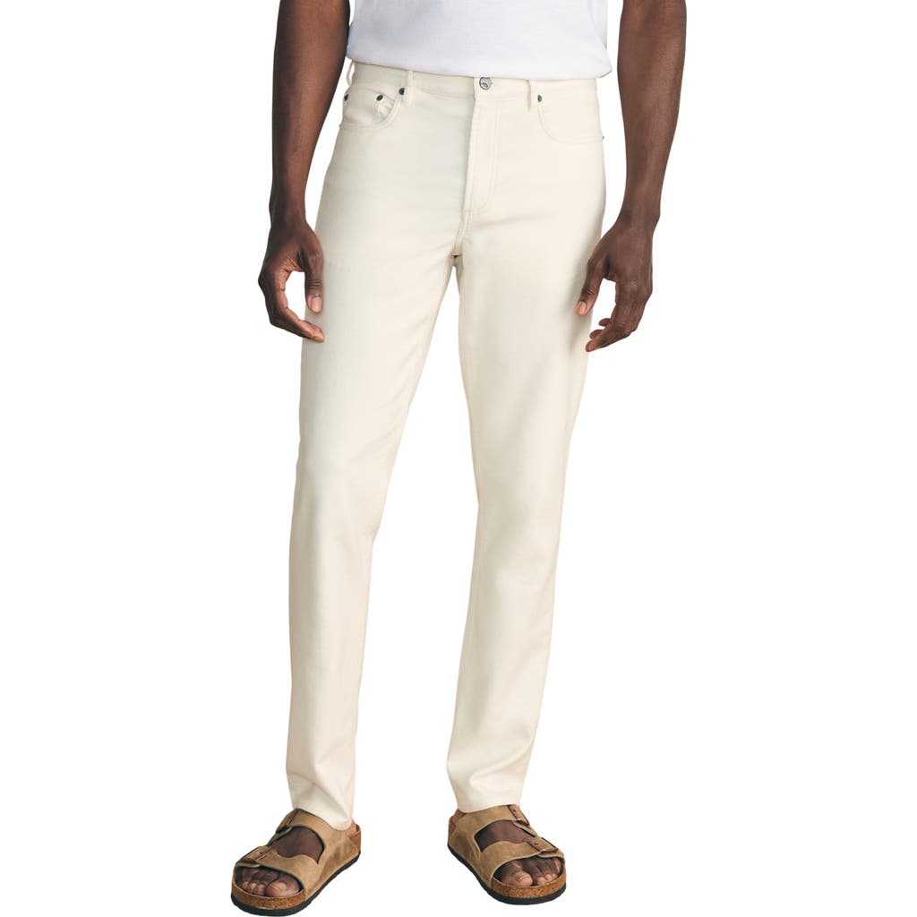 Faherty Stretch Terry Athletic Fit Straight Leg Five-pocket Pants In Animal Print