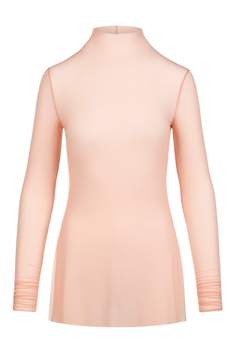 milky sheer high neck dress skims new nwt SKIMS milky sheer high neck midi dress desert clay medium sexy $108  slip