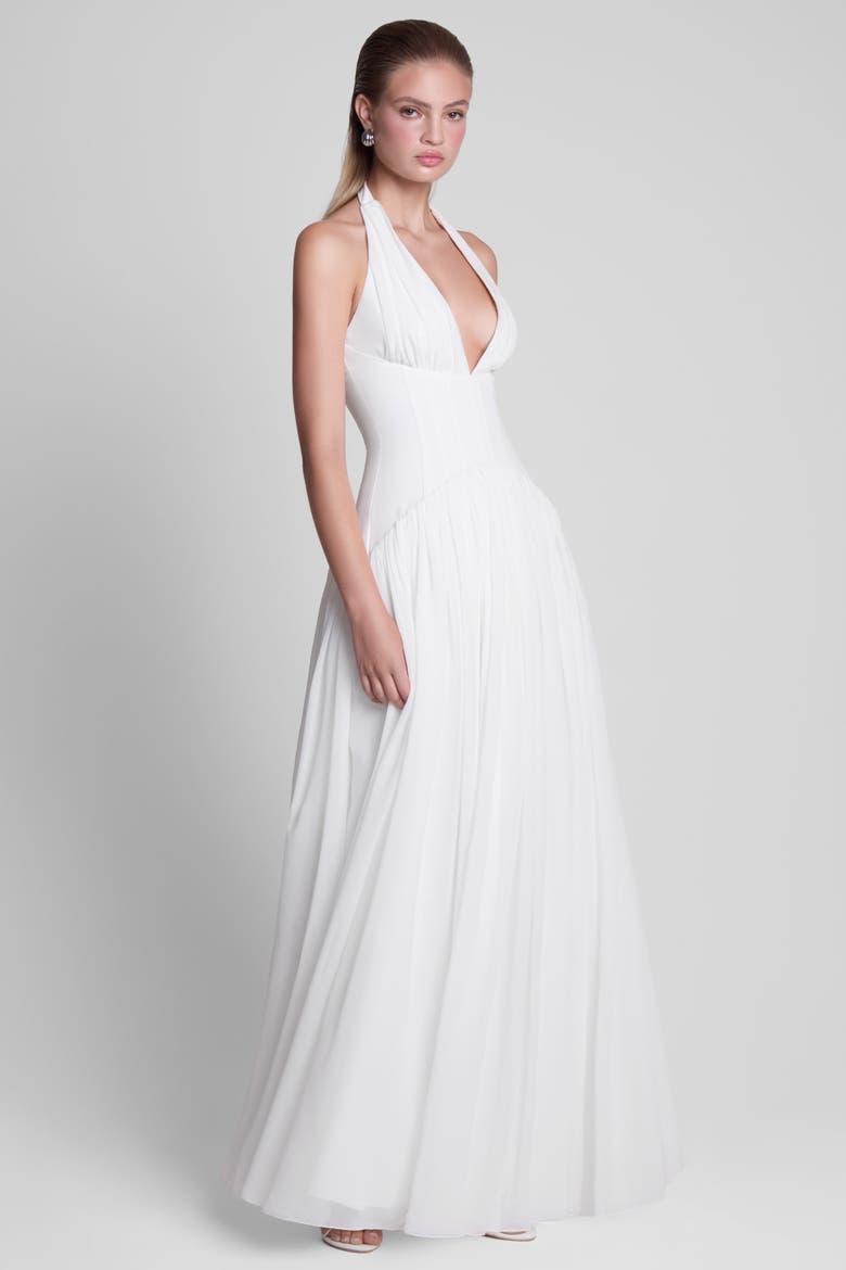 Harlowe Corset Maxi Dress, Alternate, color, White