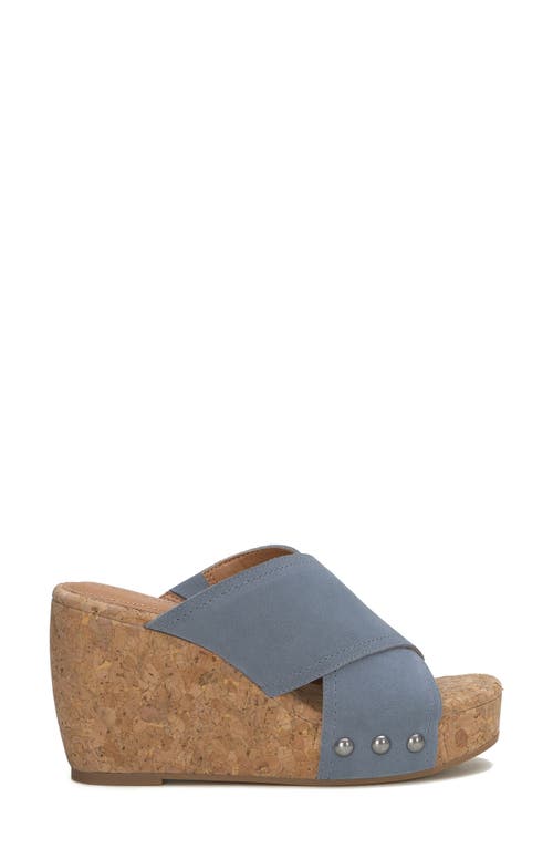 LUCKY BRAND LUCKY BRAND VALMAI PLATFORM WEDGE SLIDE SANDAL