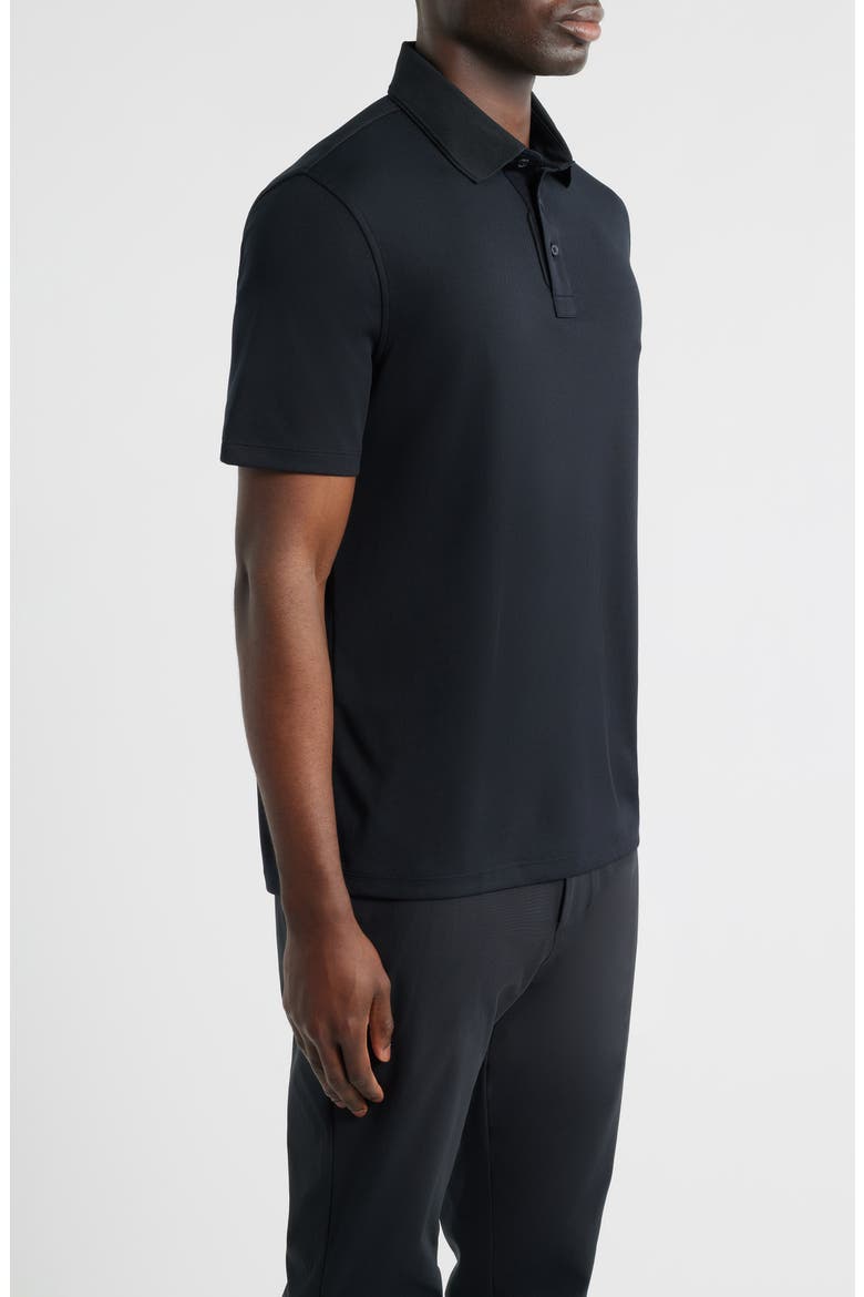 Essential Performance Piqué Golf Polo, Alternate, color, ONYX