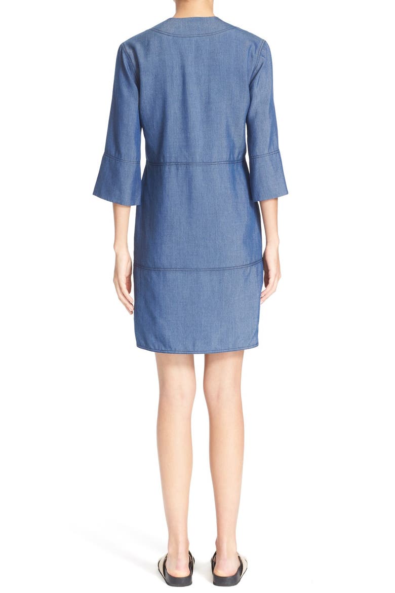 Chambray Shift Dress, Alternate, color, DARK CHAMBRAY