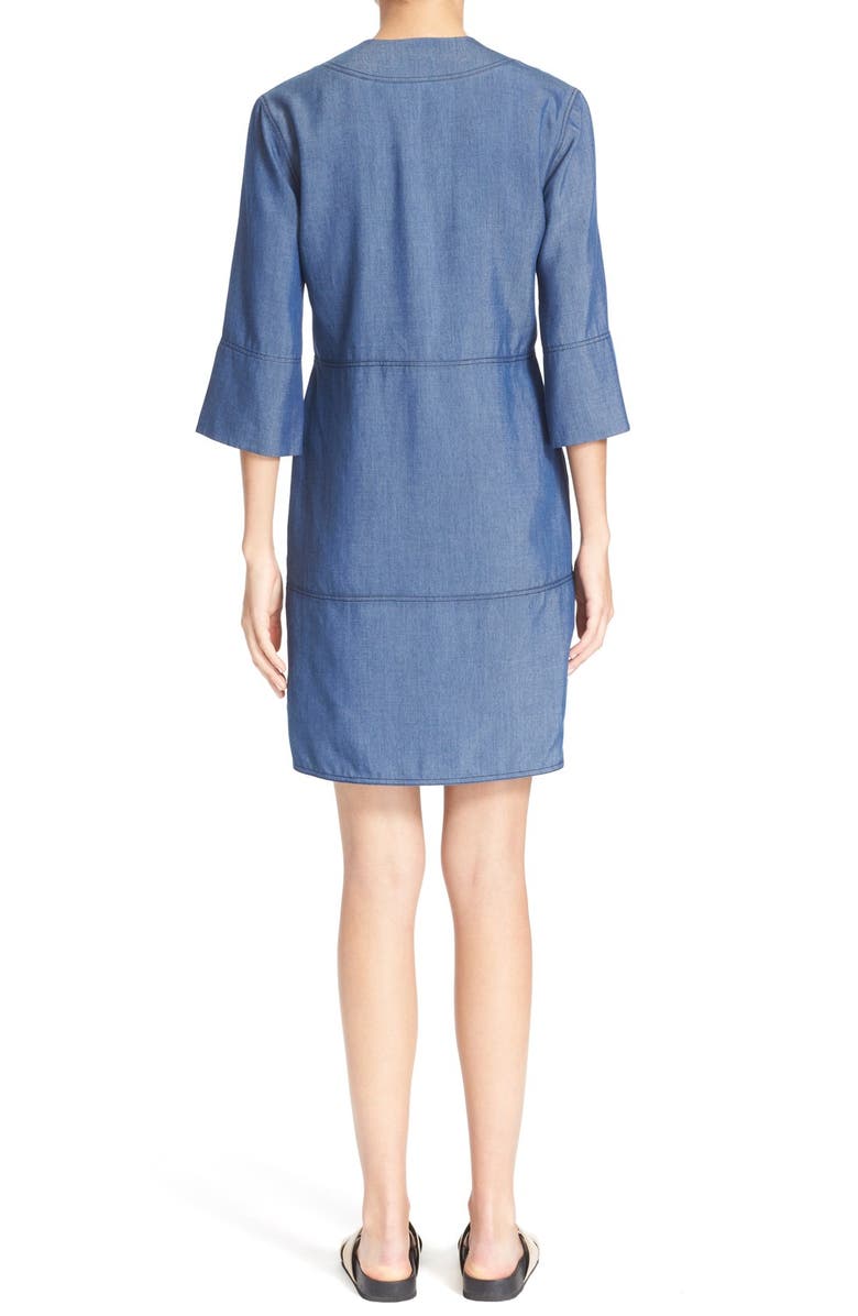 Vince Chambray Shift Dress, Alternate, color,