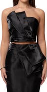JLUXLABEL Treasure Strapless Crop Top