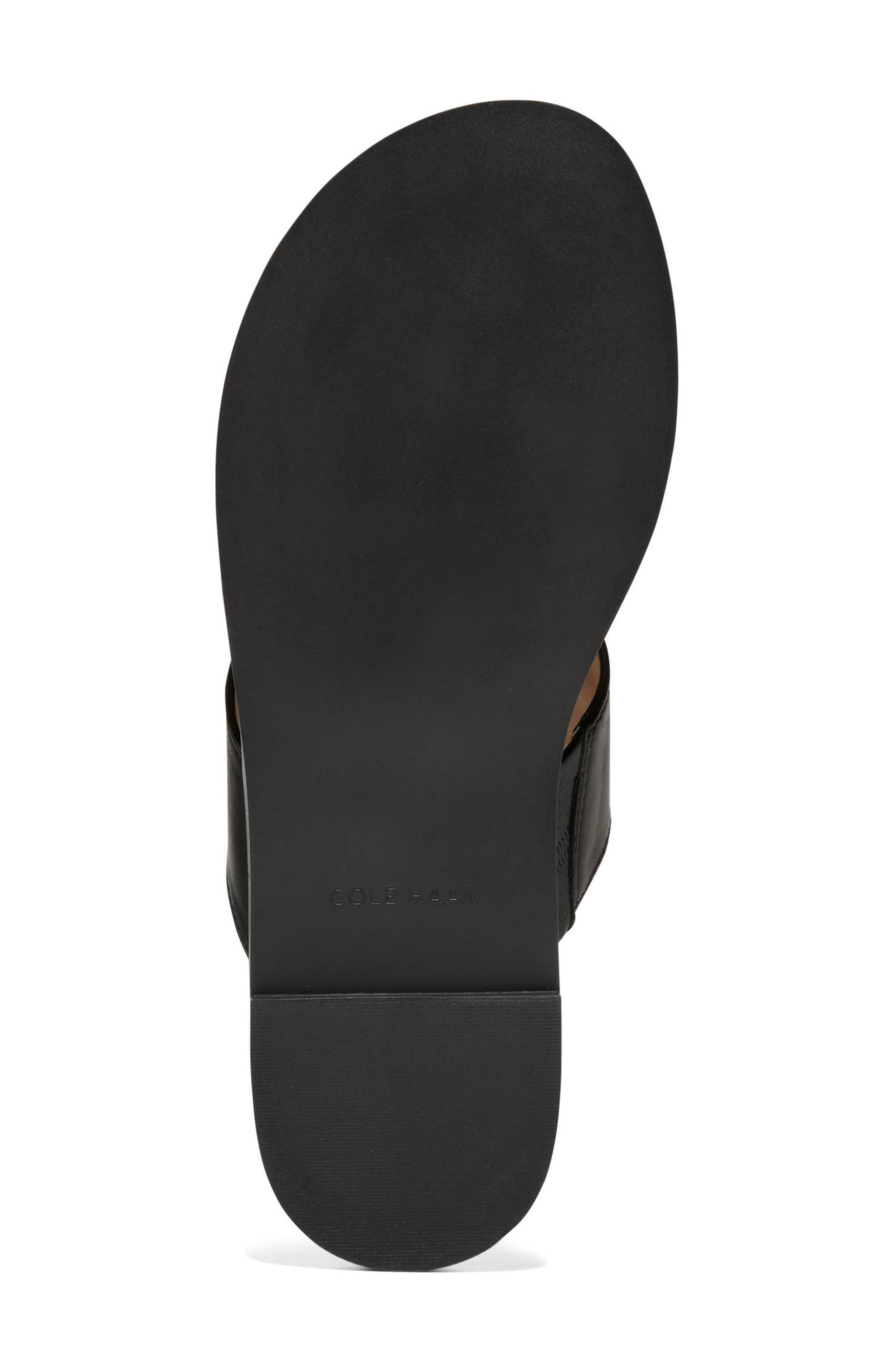 Cole Haan Flynn Thong Sandal, Alternate, color, Black Leather