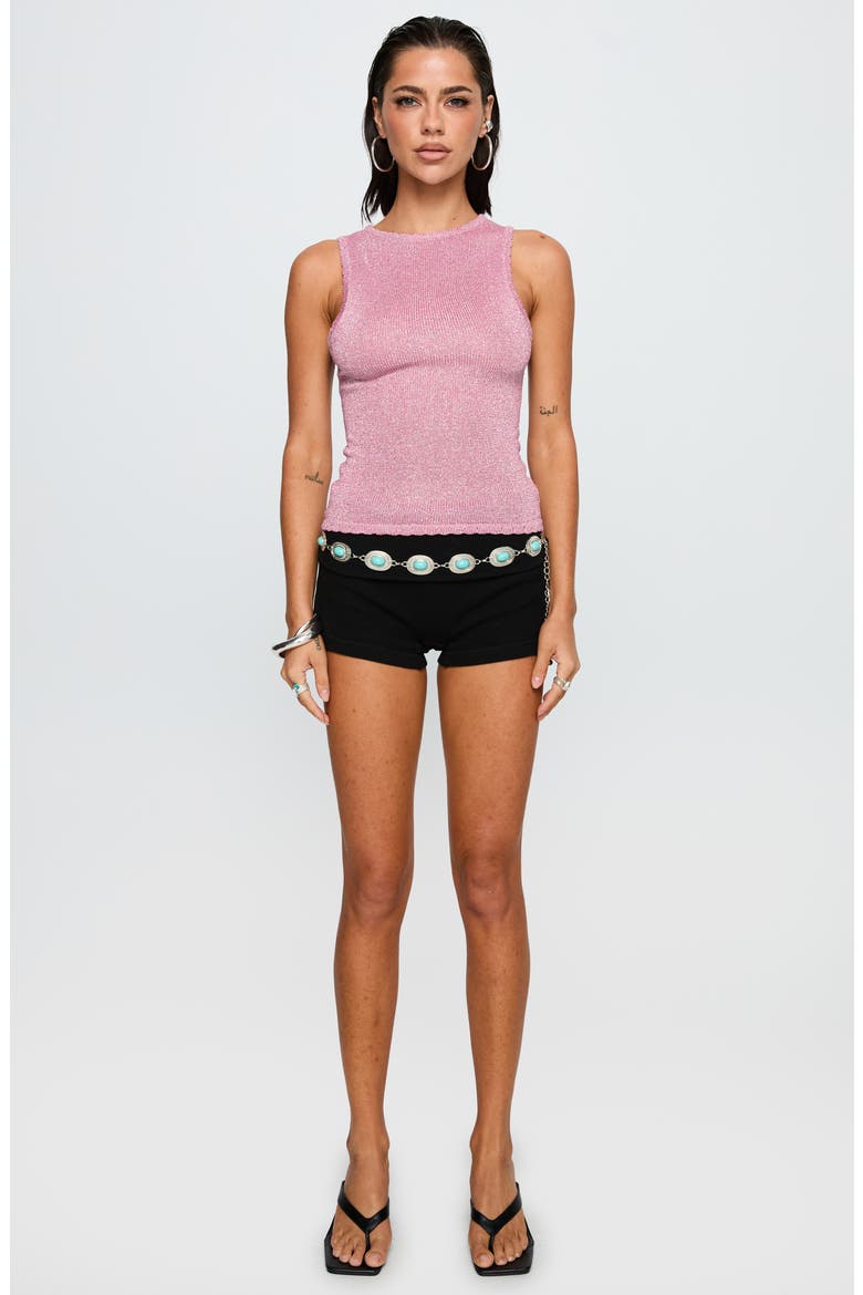 No Pretending Glitter Knit Tank, Alternate, color, PINK