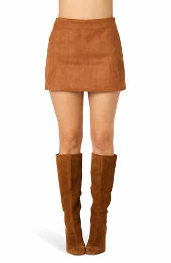 ASTR the Label Faux Suede Miniskort