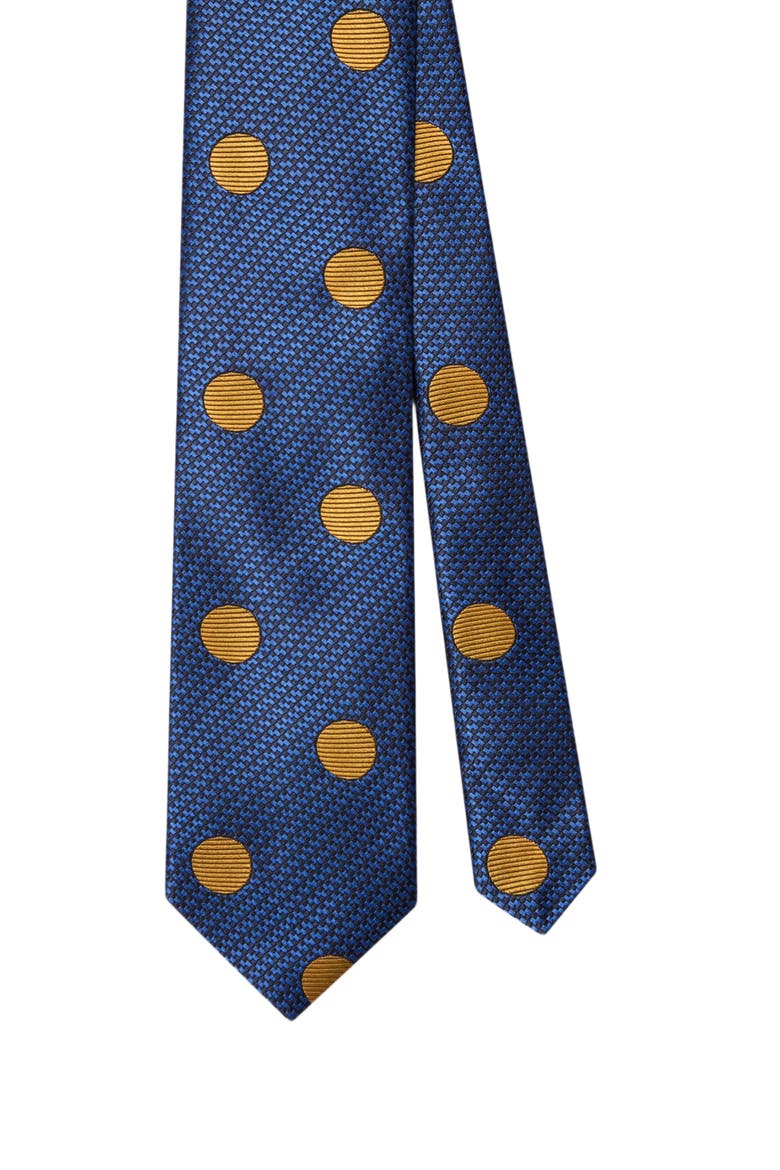 Robert Textured Spot Best of Class Necktie, Main, color, Blue