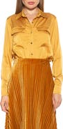 Alexia Admor Long Sleeve Button-Up Shirt