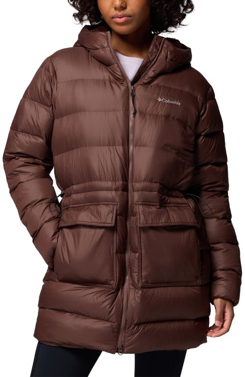Columbia Harmony Falls Water Repellent 650 Fill Power Jacket In Brown