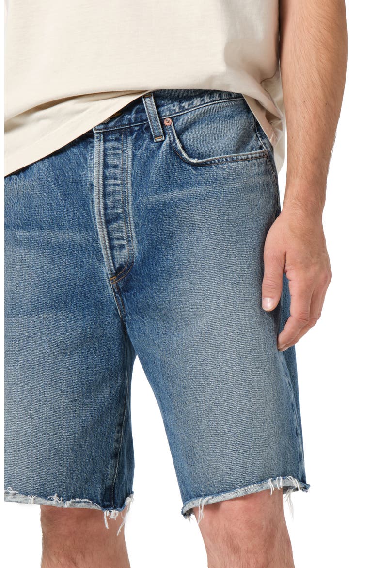 Anson Denim Cutoff Shorts, Alternate, color, GUIDE WORN MD RANGE INDIGO CUT